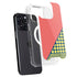 Coral Diagonal Split iPhone 16 Pro MagSafe Case